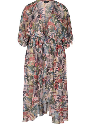 Kimono de plage imprimé, Palm Print, Packshot image number 0