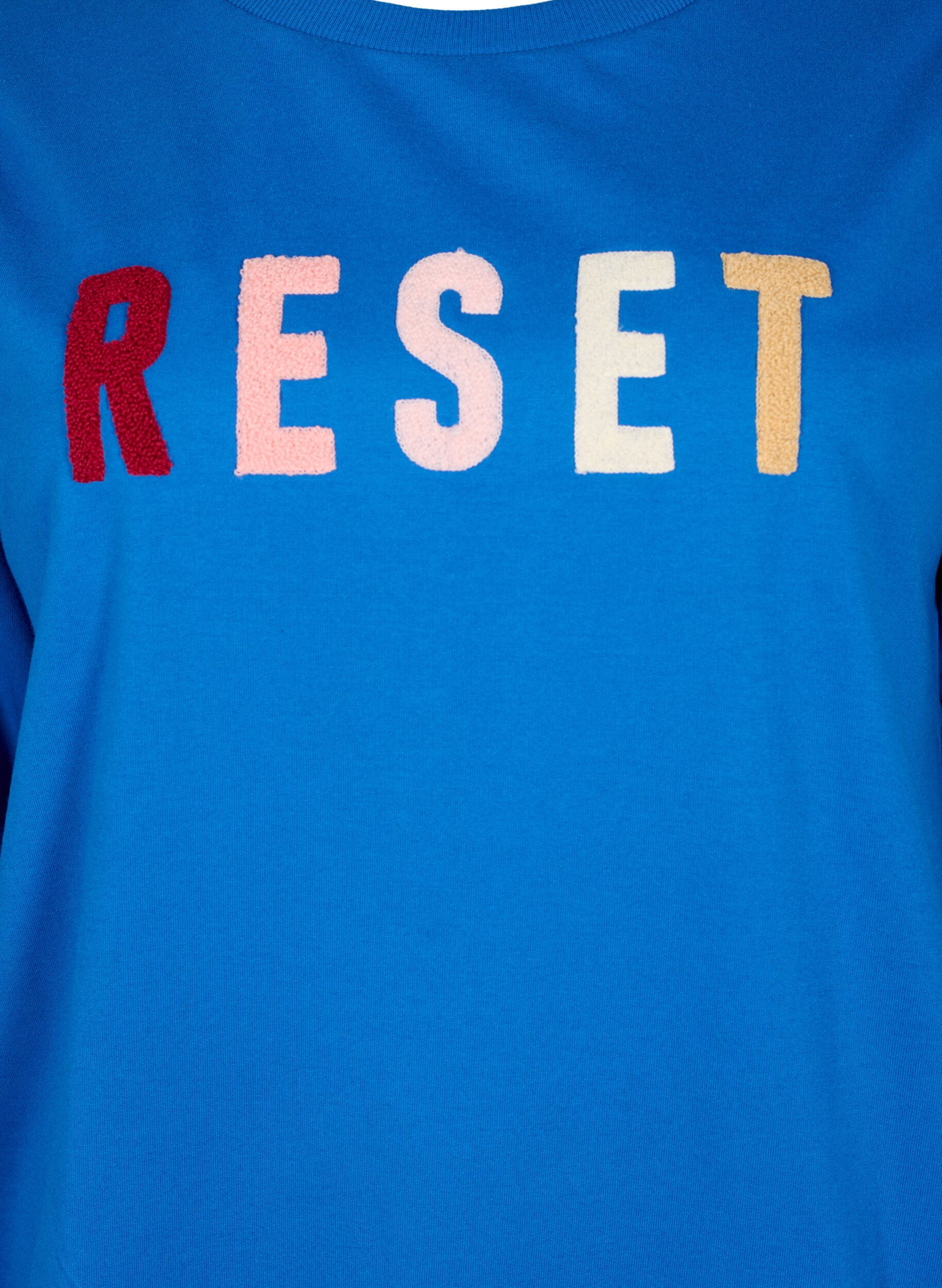 ZizziSweatshirt met tekst, Victoria b. W. Reset, Packshot image number 2