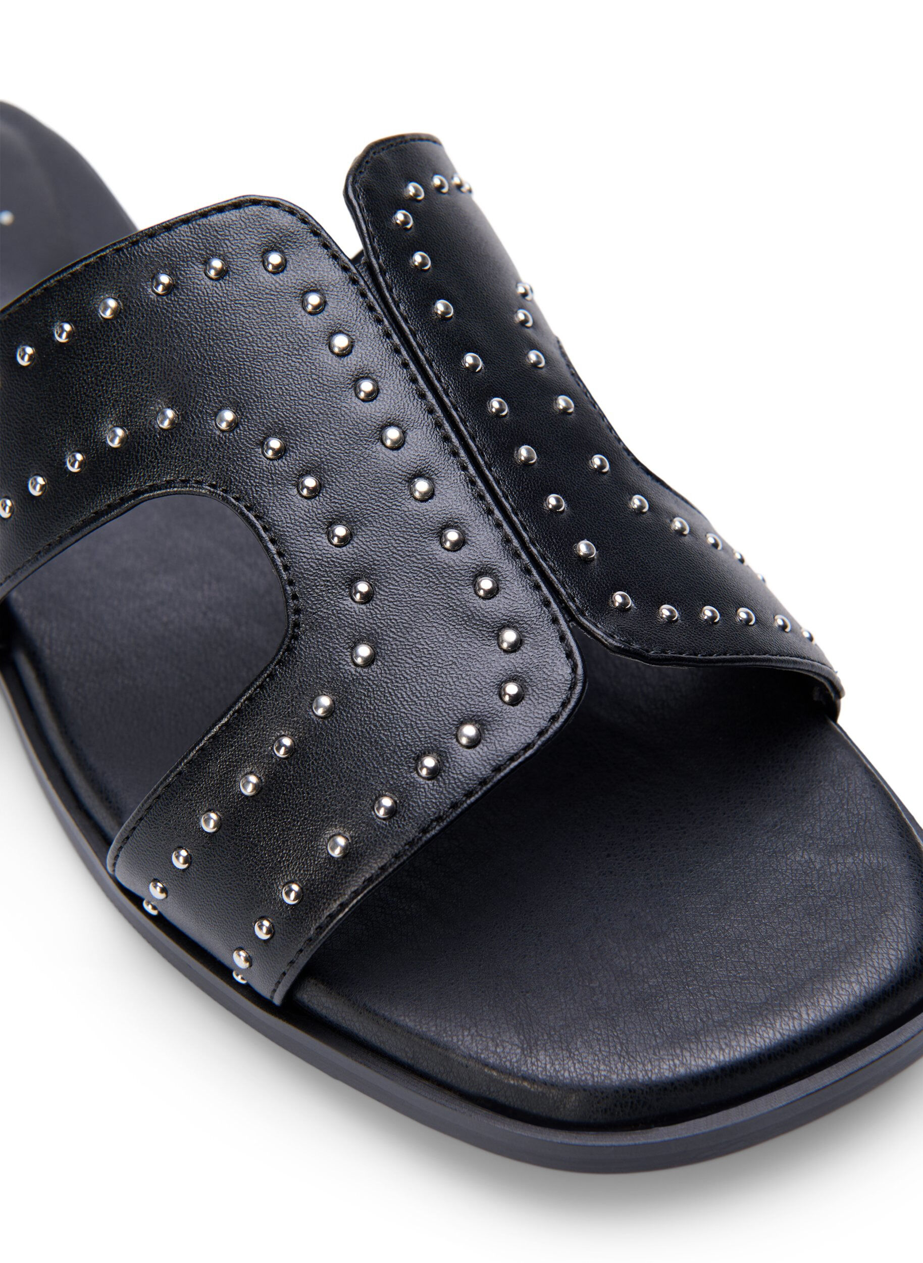 ZizziPlatte sandalen met studs, Zwart, Packshot image number 3
