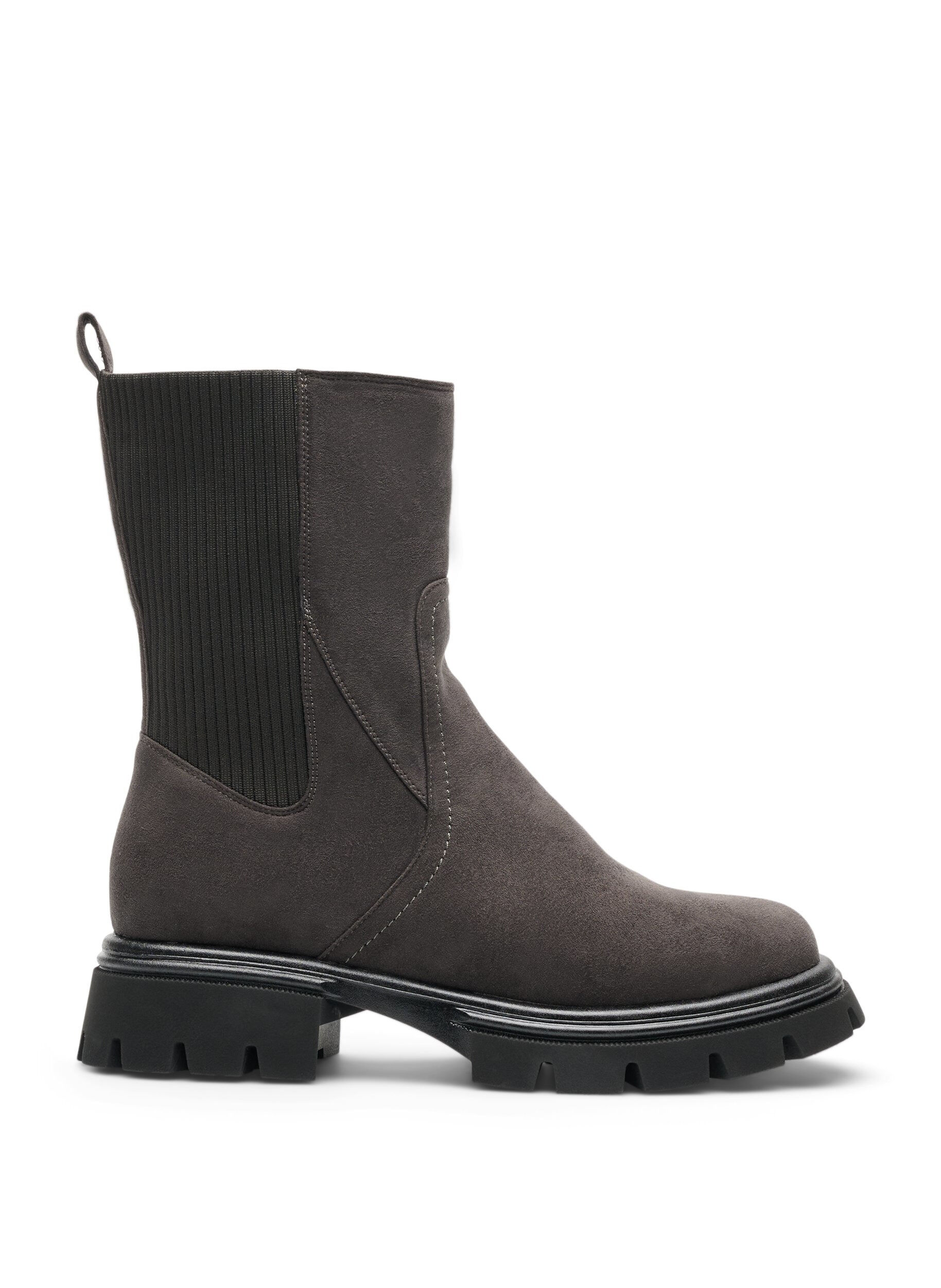 ZizziBottines &agrave; semelle &eacute;paisse en su&eacute;dine, Marron, Packshot image number 0