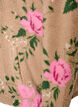 Veste en polaire &agrave; motif floral avec col montant et fermeture zipp&eacute;e, Beige, Packshot image number 3