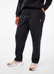 Joggingbroek met zakken en hoge taille, Zwart, Model image number 0