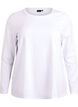 Basic jersey top met lange mouwen, Wit, Packshot image number 0