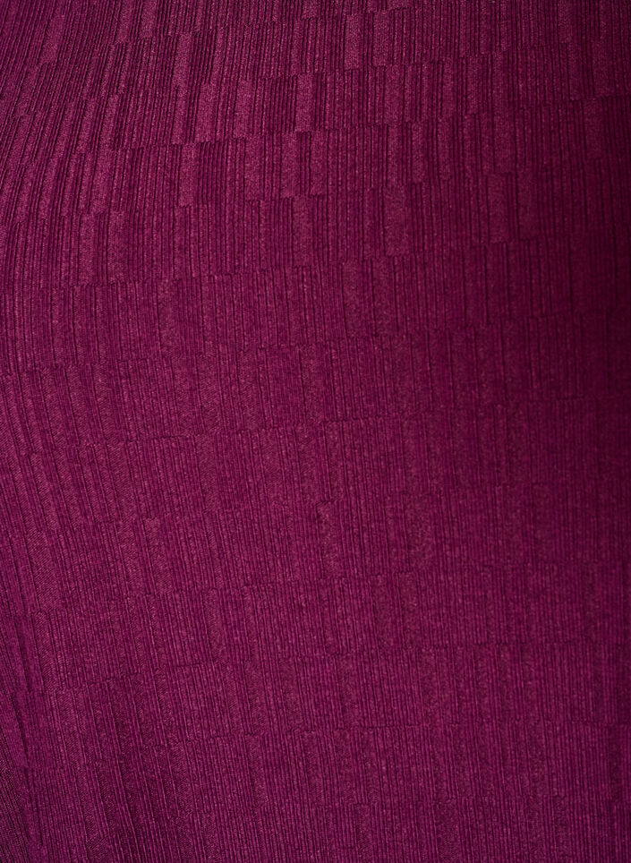 Robe &agrave; effet ballon et texture structur&eacute;e, Bordeaux, Packshot image number 2
