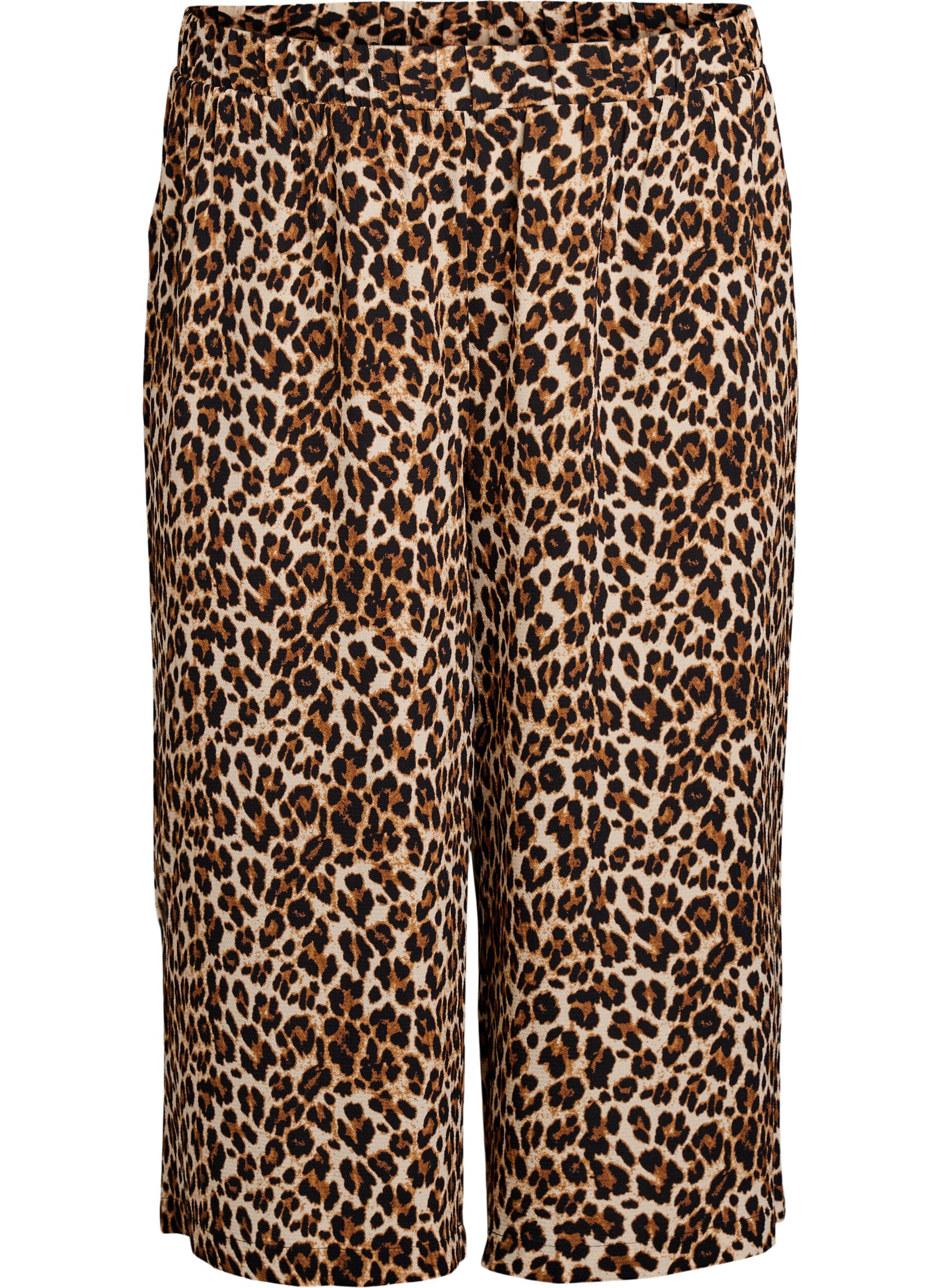 ZizziPantalon ample avec imprim&eacute;, Vert, Packshot image number 0