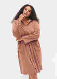 Robe de chambre avec fermeture éclair et capuche, Baltic Amber, Model