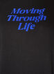 T-shirt en coton avec texte imprim&eacute;, Noir, Packshot image number 2