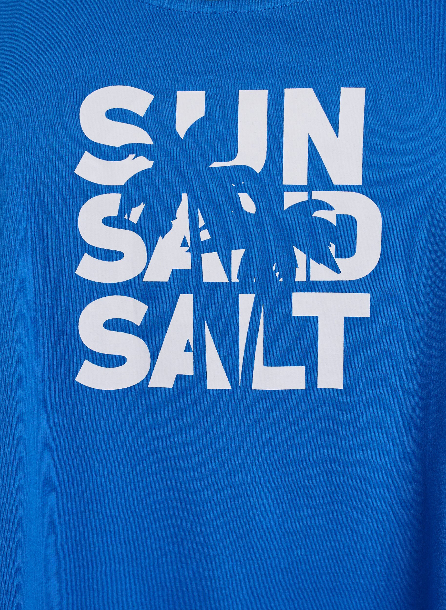 ZizziKatoenen top met a-vorm, Blauw, Packshot image number 2