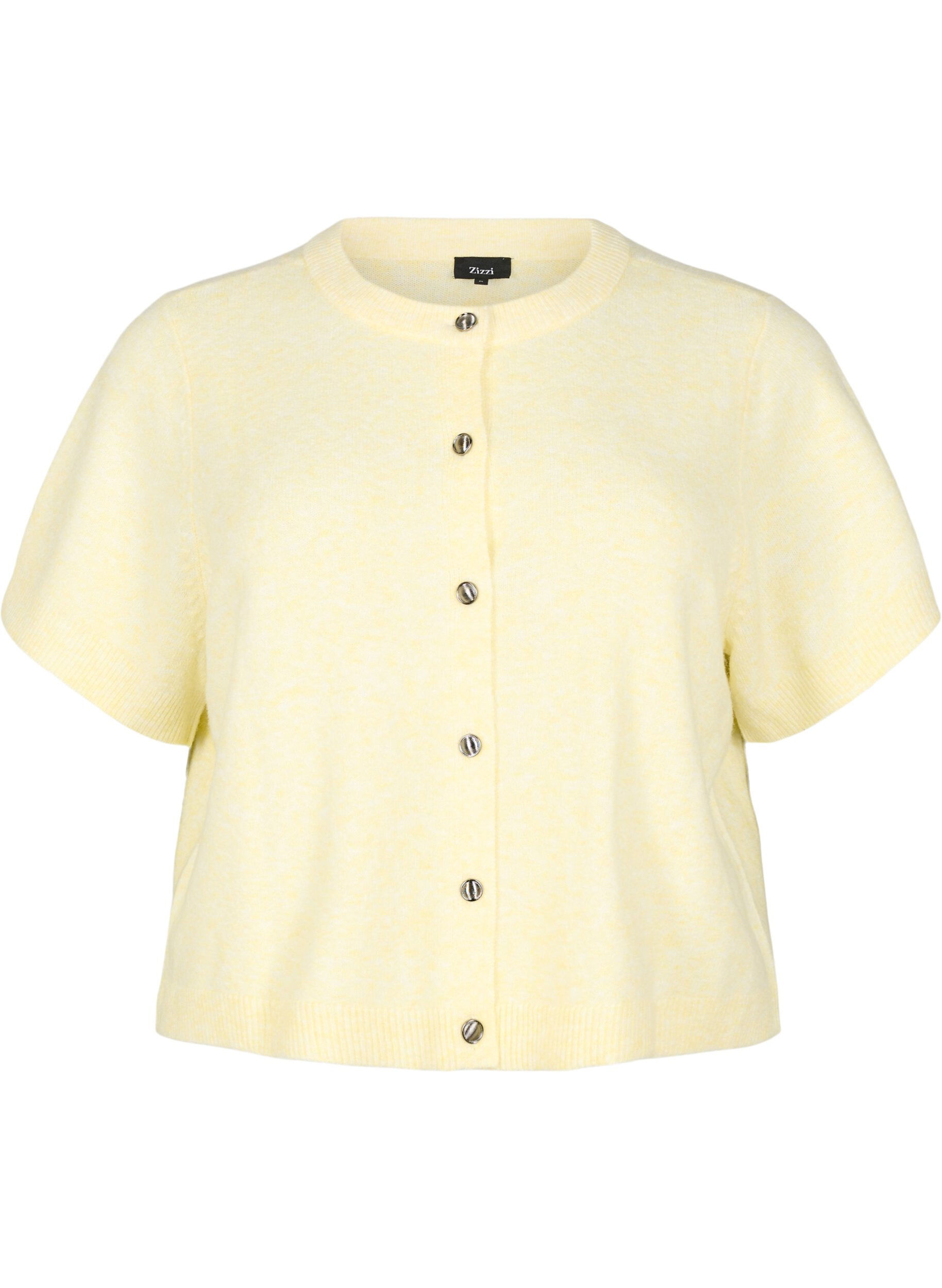 Gebreide kleding vest met korte mouwen