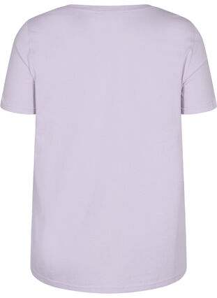 Katoenen t-shirt met a-lijn en print, Thistle Fl. Picture, Packshot image number 1