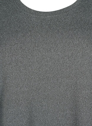 Blouse met parels en 3/4 mouwen, Dark Grey Melange, Packshot image number 2