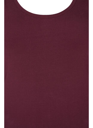 Top basique de couleur unie en coton, Winetasting, Packshot image number 2