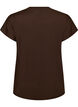 Effen gekleurd trainingsshirt, Bruin, Packshot image number 1