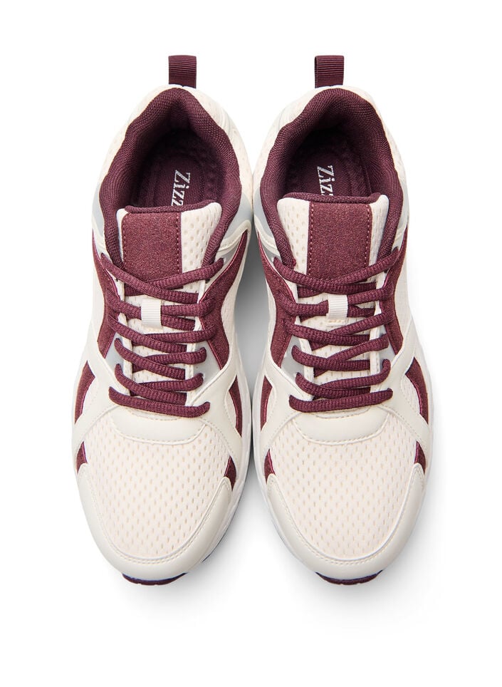 Baskets sportives en maille, Bordeaux, Packshot image number 2