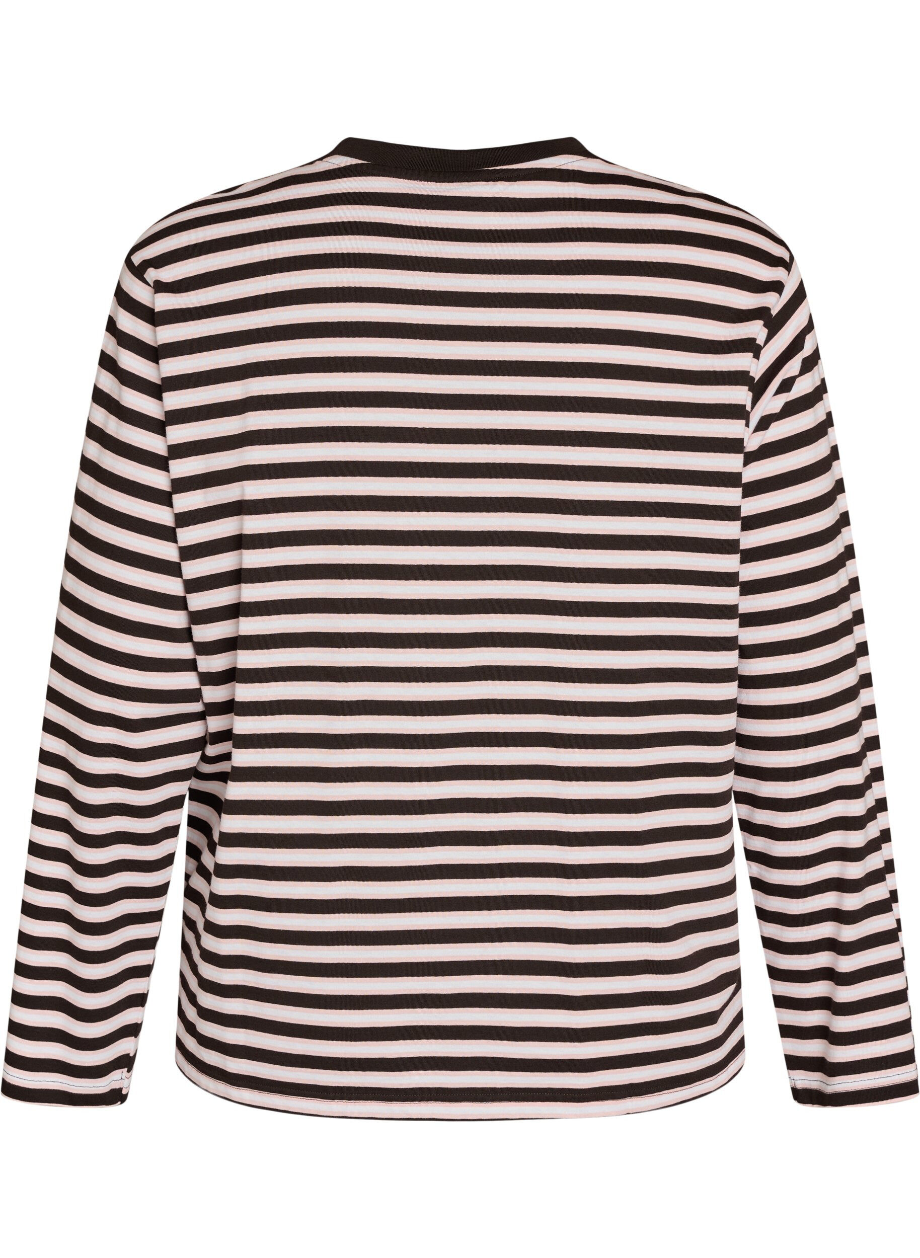 ZizziBasic T-shirt met lange mouwen, Roze, Packshot image number 1