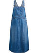 Midi denim overall jurk, Blauw, Packshot image number 0
