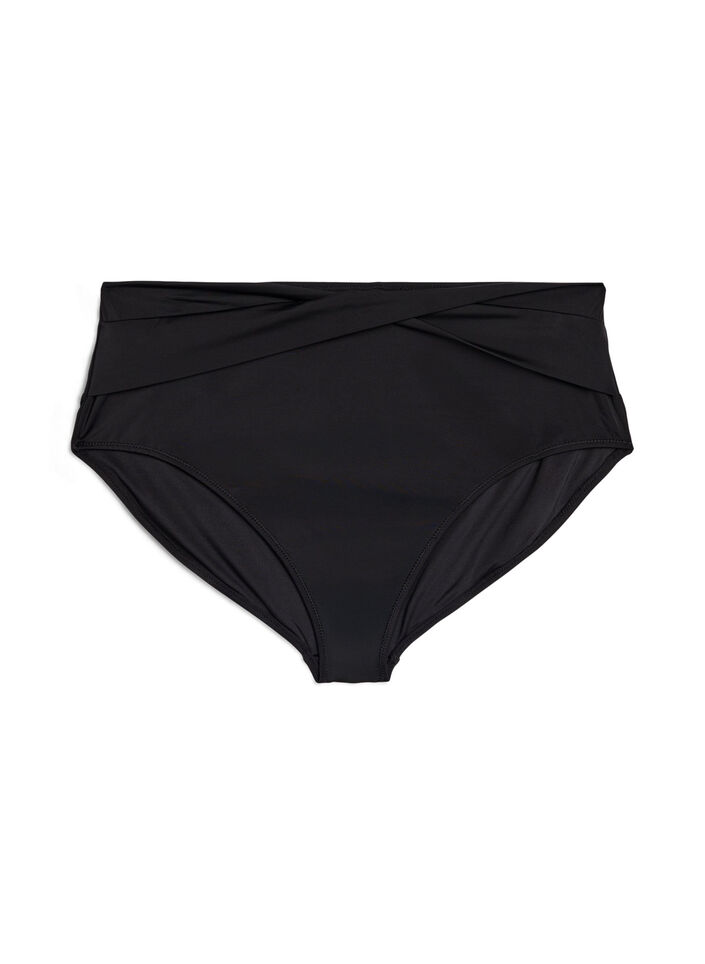 Culotte de bikini avec d&eacute;tail crois&eacute;, Noir, Packshot image number 0