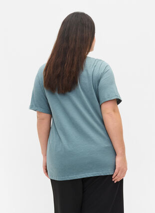 T-shirt en coton à manches courtes, Goblin Blue, Model image number 1