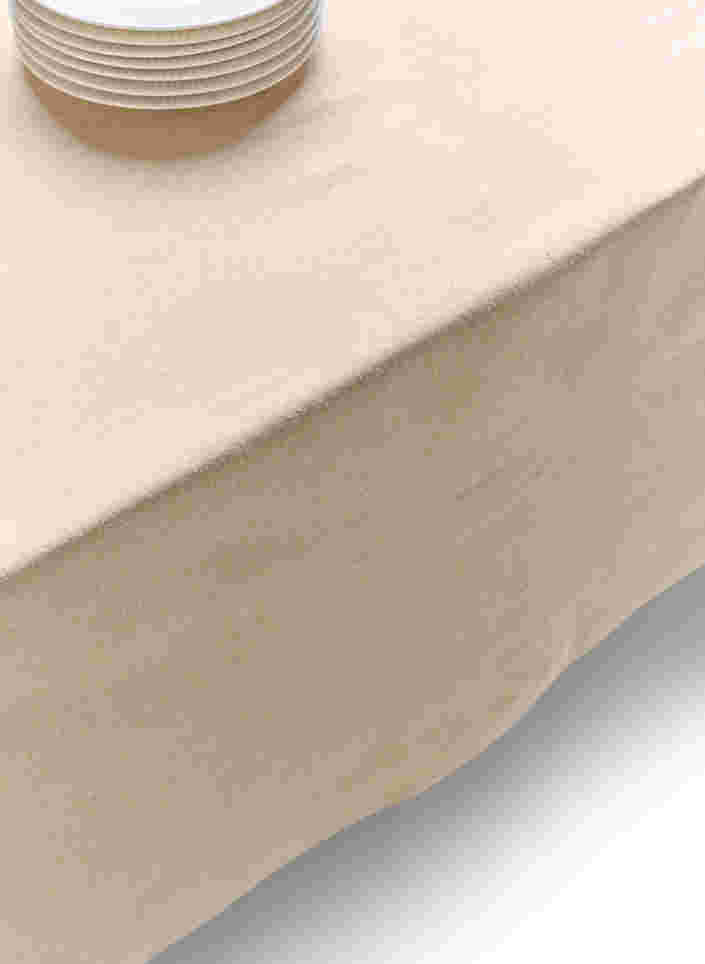 Nappe de table en coton, Beige, Packshot image number 2