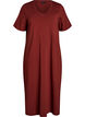 Midi T-shirt jurk met V-hals, 0426, Packshot image number 0