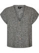 Gebreid gilet met V-hals en decoratieve knopen, Grijs, Packshot image number 0