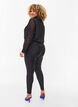 Leggings brillants avec poches arrière , Black, Model image number 1