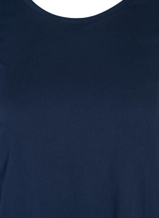 T-shirt basique manches 3/4, Navy Blazer, Packshot image number 2