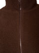 Veste teddy avec finitions en broderie anglaise et col montant, Marron, Packshot image number 2