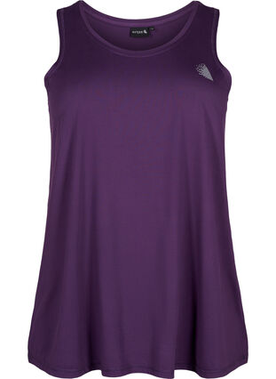 T-shirt de sport à col rond, Purple Pennant, Packshot image number 0