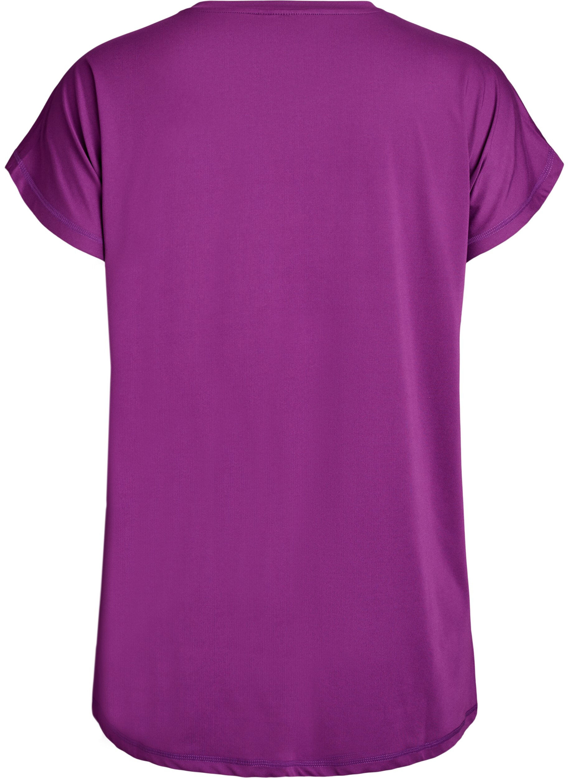 Zizzi T-shirt long de sport, Violet, Packshot image number 1