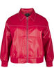 Blouson bomber en similicuir, Rhythmic Red, Packshot image number 0