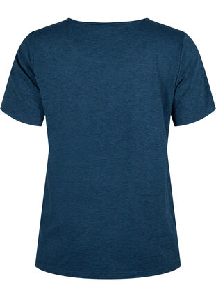 T-shirt d'entraînement mélangé à col rond, Night Sky Mel., Packshot image number 1