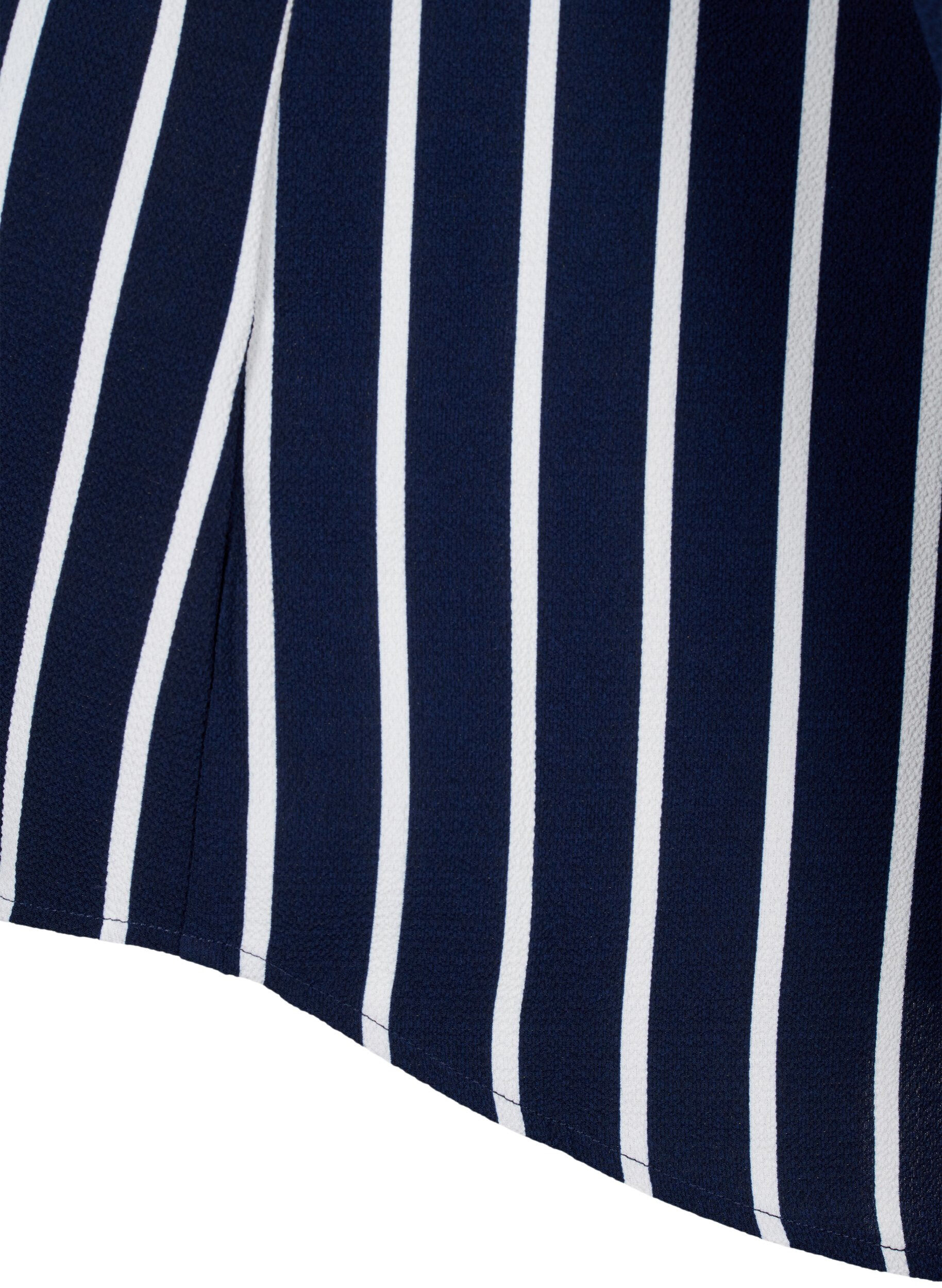 ZizziBlouse avec col en V et imprim&eacute;, Maritime Blue Stripe, Packshot image number 3