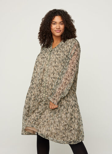 Robe manches longues, AOP: PAISLEY, Model image number 0