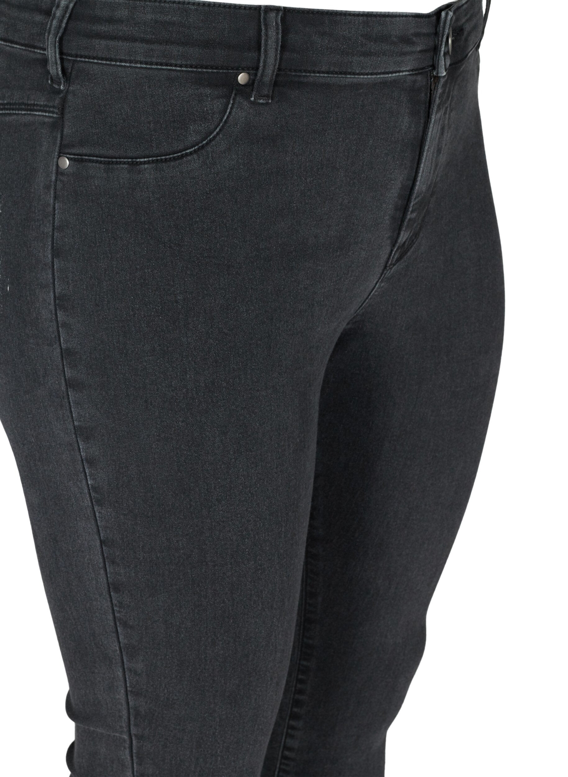 ZizziJeggings in katoenmix, Grey Denim, Packshot image number 2