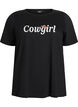 T-shirt imprim&eacute;, Noir, Packshot image number 0