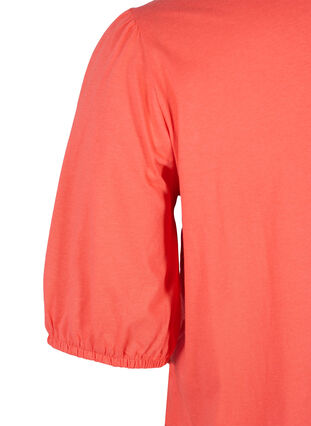 T-shirt ample à manches mi-longues, Hot Coral, Packshot image number 3