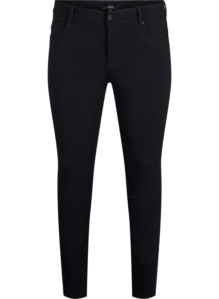 Slim fit broek met zakken, Zwart, Packshot image number 0