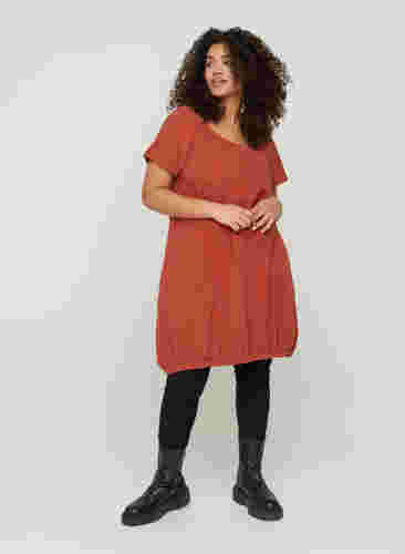 Katoenen jurk met korte mouwen, Arabian Spice, Model image number 2