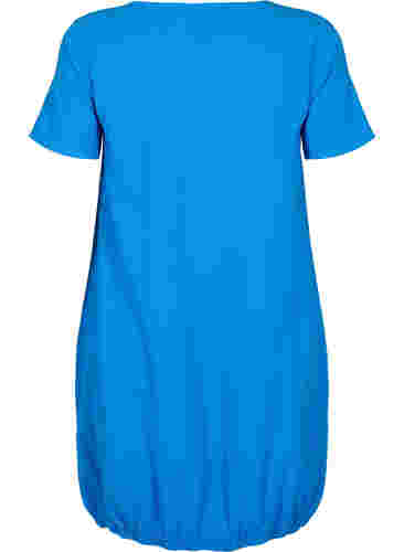 Katoenen jurk met korte mouwen, French Blue, Packshot image number 1