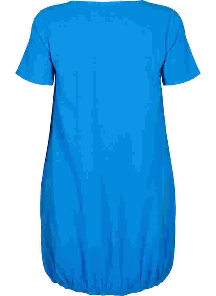 Robe en coton à manches courtes, French Blue, Packshot image number 1
