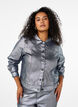  Veste en jean courte argentée, Gun Silver, Model image number 0