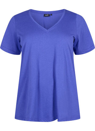 FLASH - T-shirt avec col en V, Royal Blue, Packshot image number 0