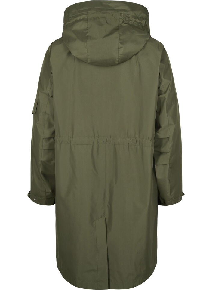 Waterdichte parka met afneembare capuchon, Forest Night, Packshot image number 1
