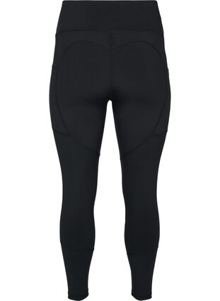 Collants d'entraînement avec poche et reflecteur, Black, Packshot image number 1