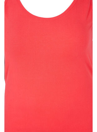 Top basique de couleur unie en coton, Hibiscus, Packshot image number 2