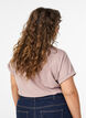 T-shirt met korte mouwen van katoenmix, Rood, Model image number 2