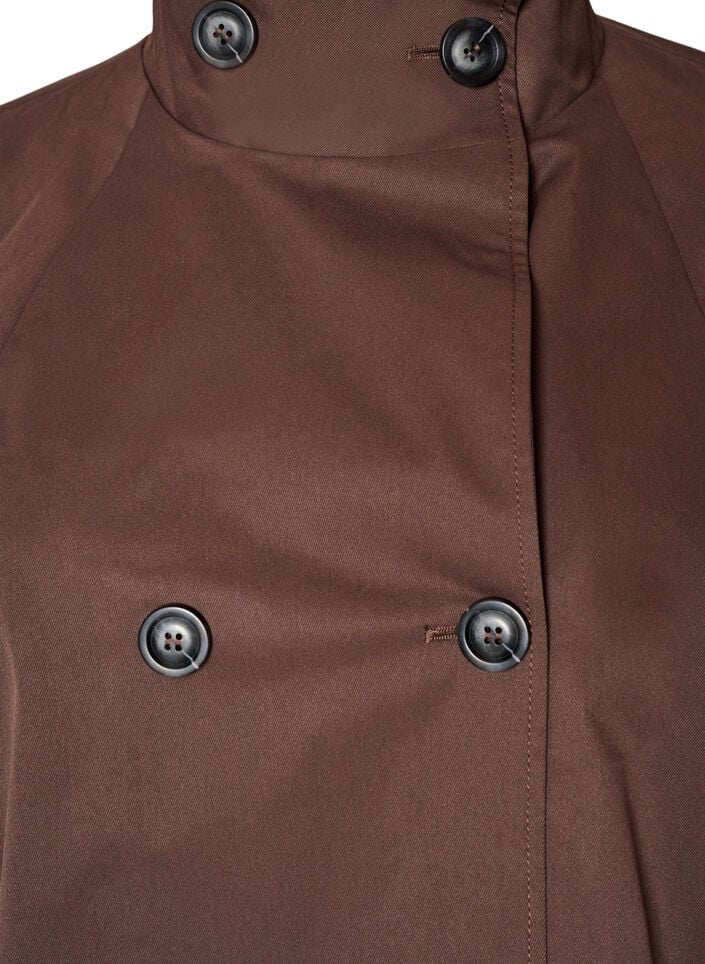 Veste de printemps hydrofuge avec coupe en A, Marron, Packshot image number 2