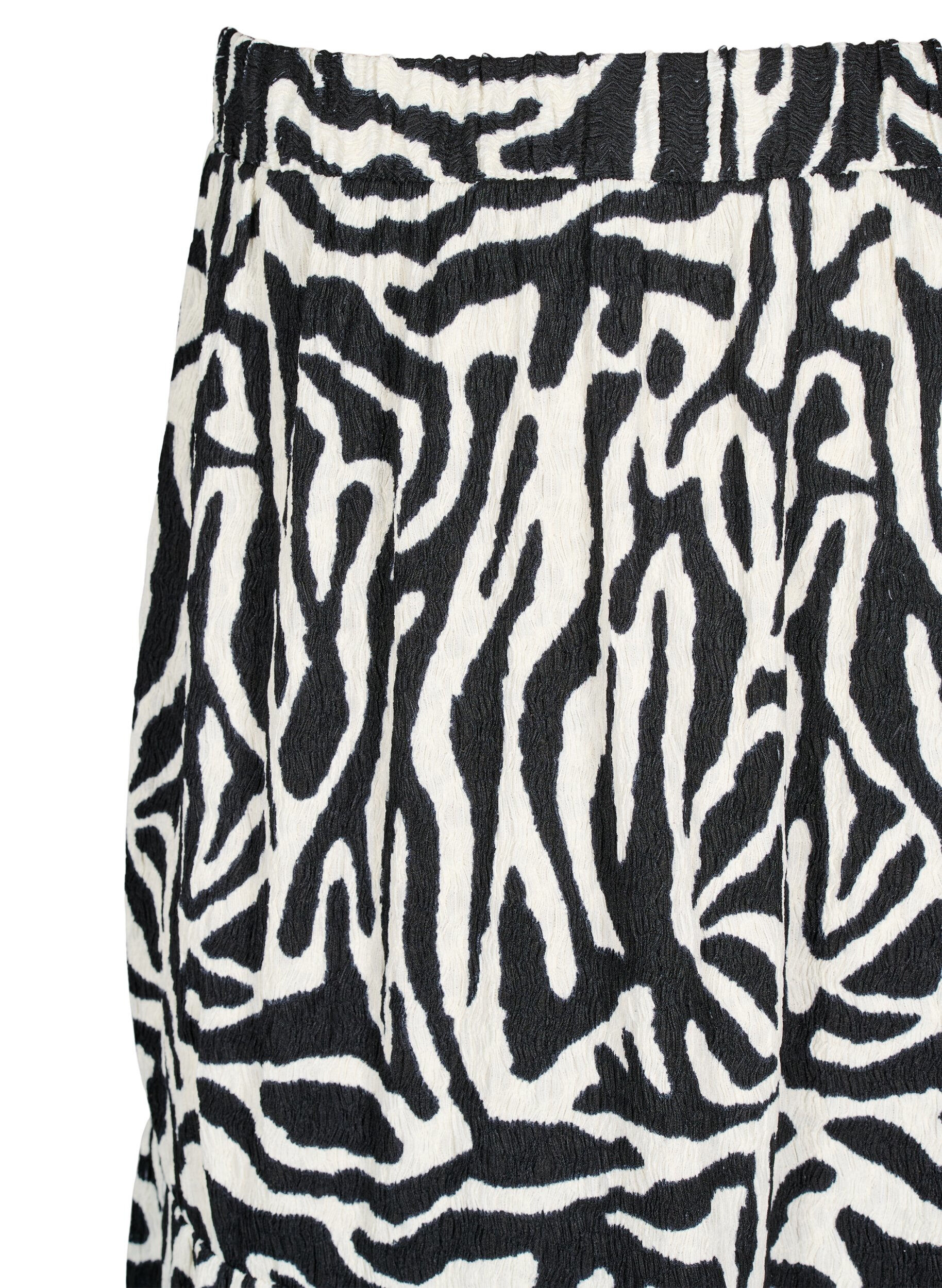 ZizziLange rok met zebraprint, Black w. White Zebra, Packshot image number 2