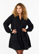 Robe courte avec coutures et boutons, Black, Model image number 0